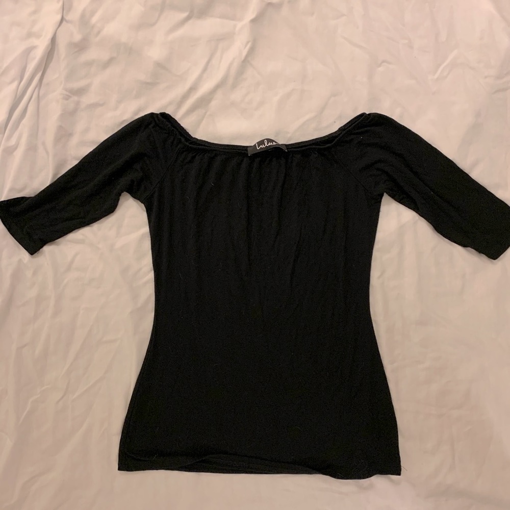 Lulu’s Black Off the Shoulder Top